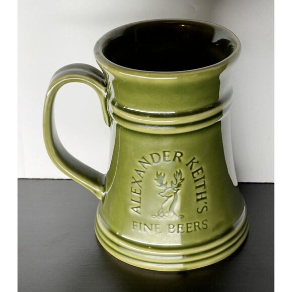 Alexander Keith's Fine Beers Ceramic Jade Colour with Deer - Halifax Nova Scotia - Picture 6 of 6